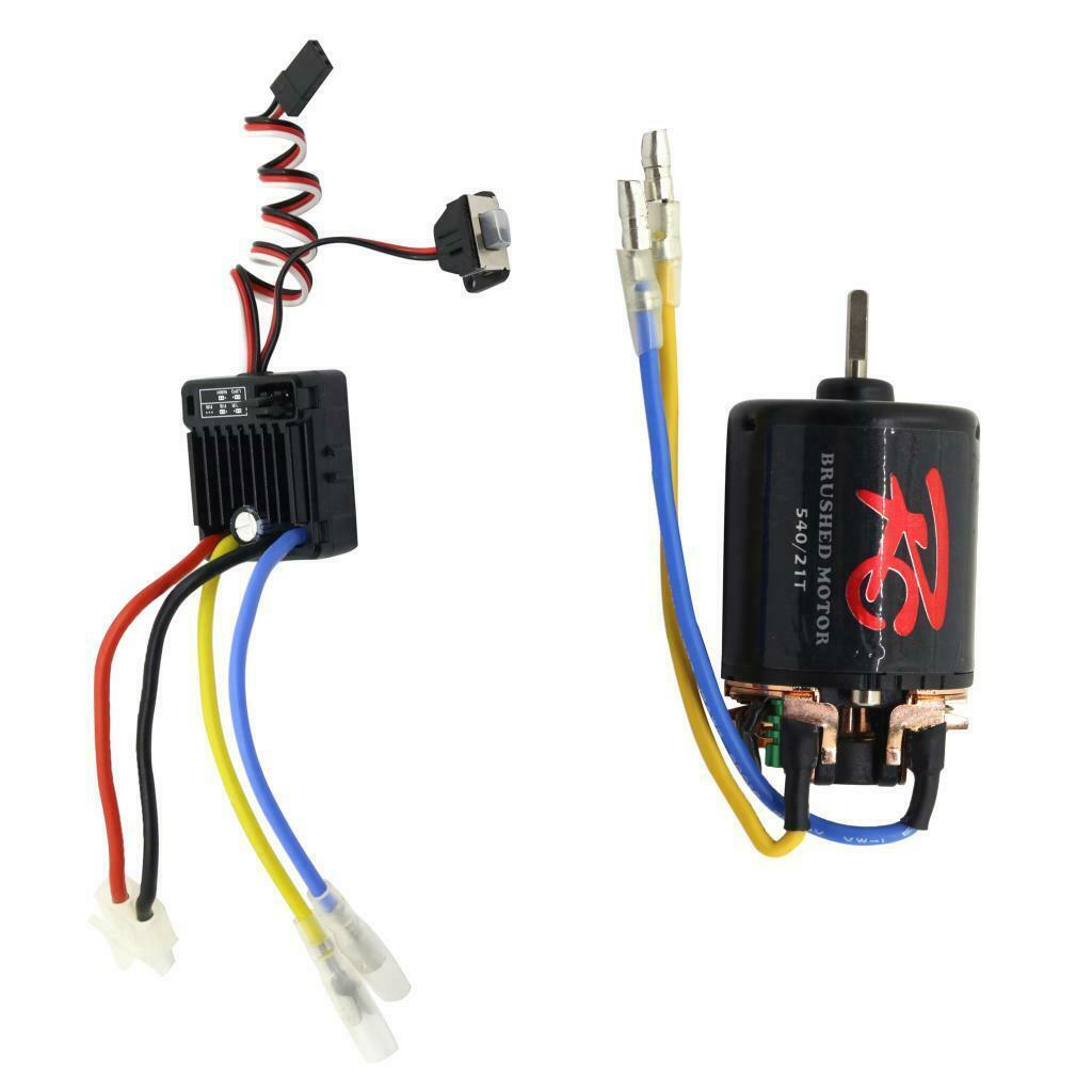 RC Car 1/10 Brushed Motor with ESC for  TRX4 D90 Upgrade Parts 21T