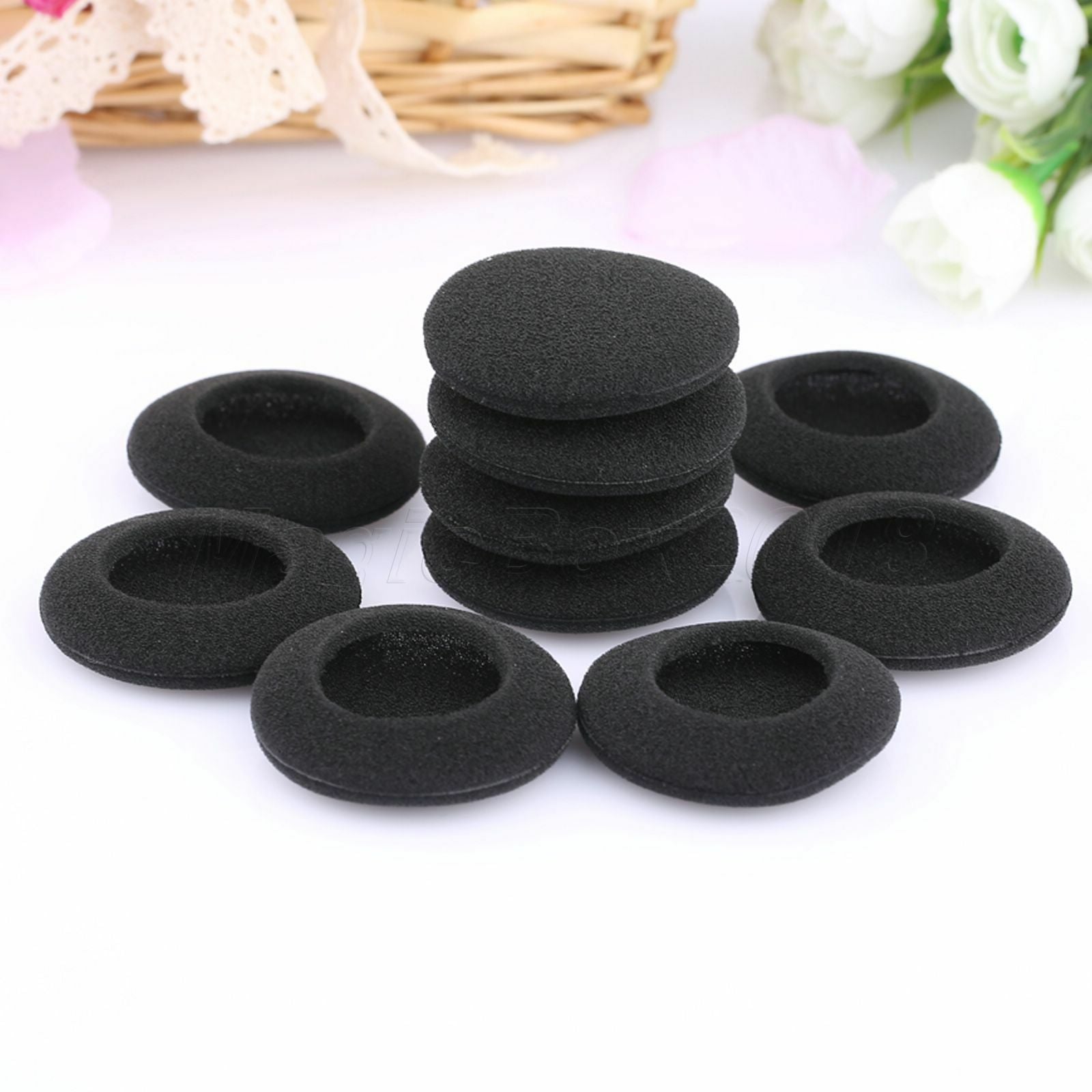 10X Replacement Headphone Pads 45mm Headset Foam Earpads Sponge Cover Cup 1.77"