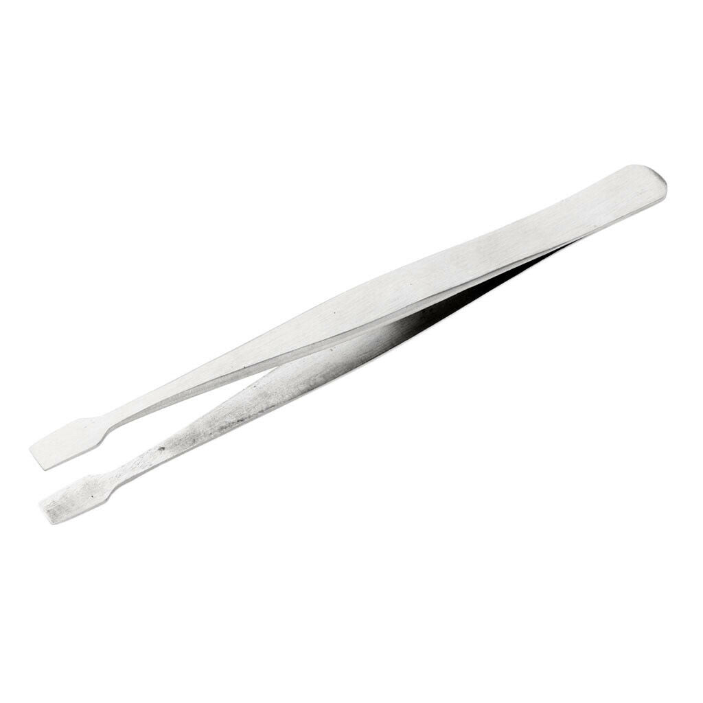 2x Round Spade Tip Tweezer Craft Jewelry Beauty Nail Art Hobby Picking Tool