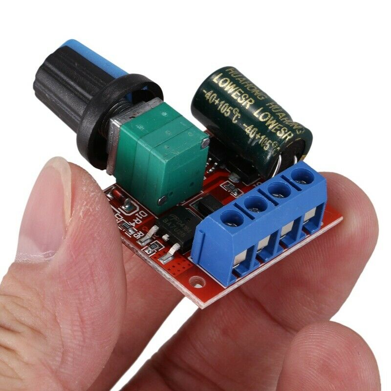 DC5-35V 5A PWM DC Motor Speed Controller LED Light Dimmer Switch 10KHz(Pack ofS3