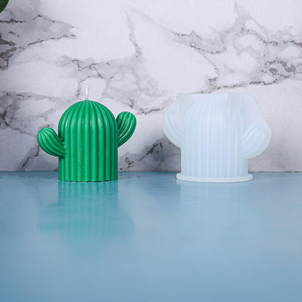 Cactus Shape Epoxy Silicone Candle Mold Ornaments DIY Casting Home Decor Supply