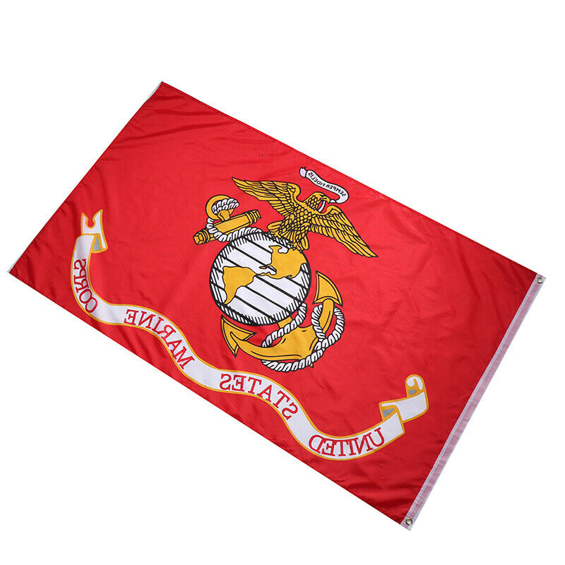 3' X 5' US MARINE CORPS RED polyester flag with grommets Banner Sign Disp.l8
