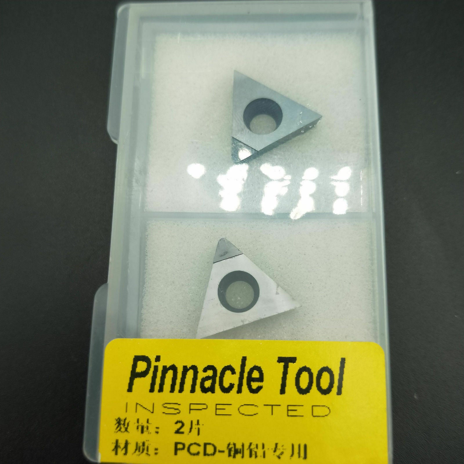 For Aluminum 2pcs TCGT16T308 PCD TCGT32.52 Polycrystalline diamond carbide bits
