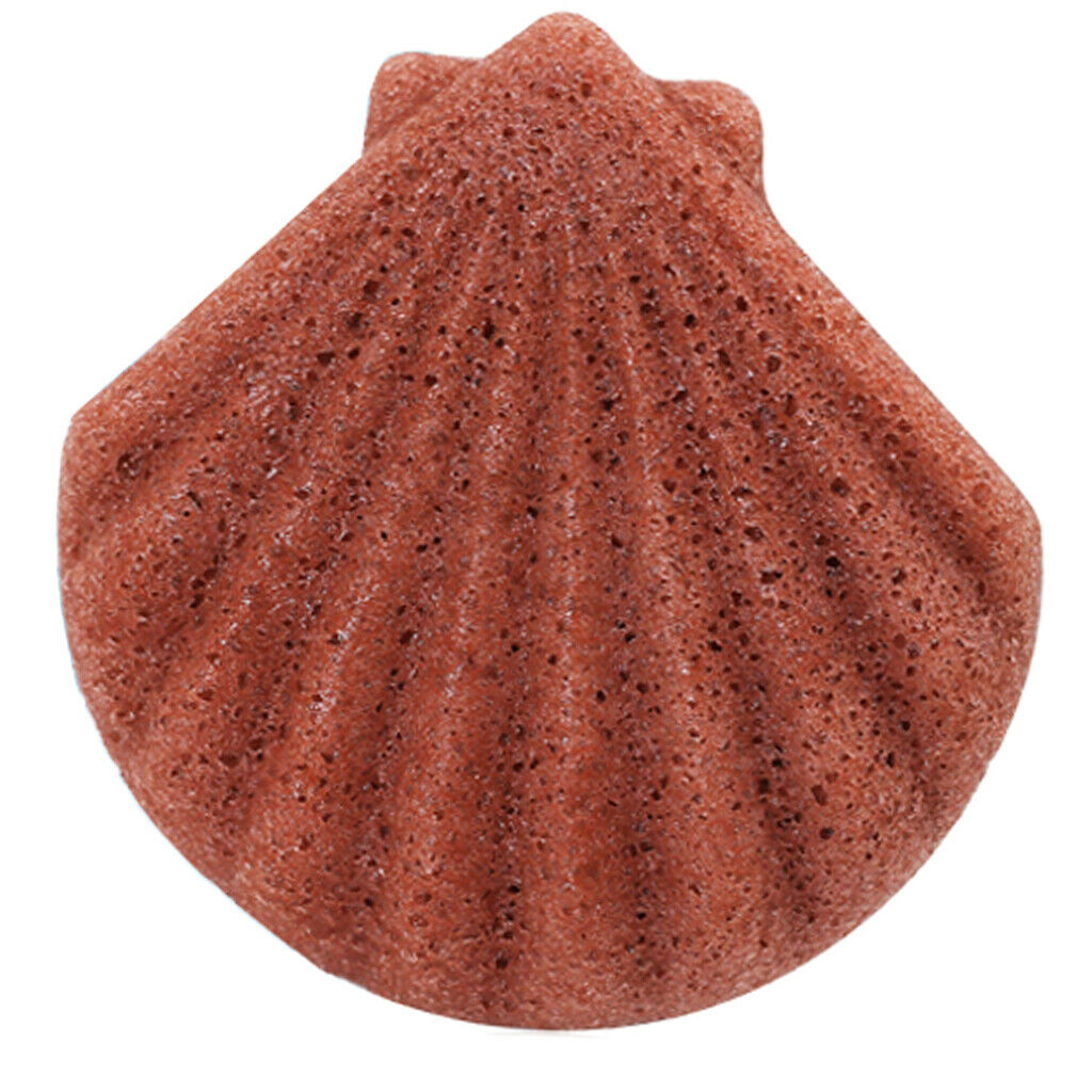 Sector Konjac Facial Exfoliating Sponge Face Wash Cleaning Puff Red