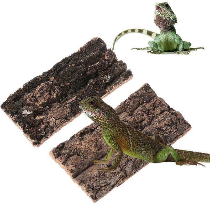 Rodent Reptile Habitat Decoration Lizard Spider Hide Climbing Tree Bark Platform