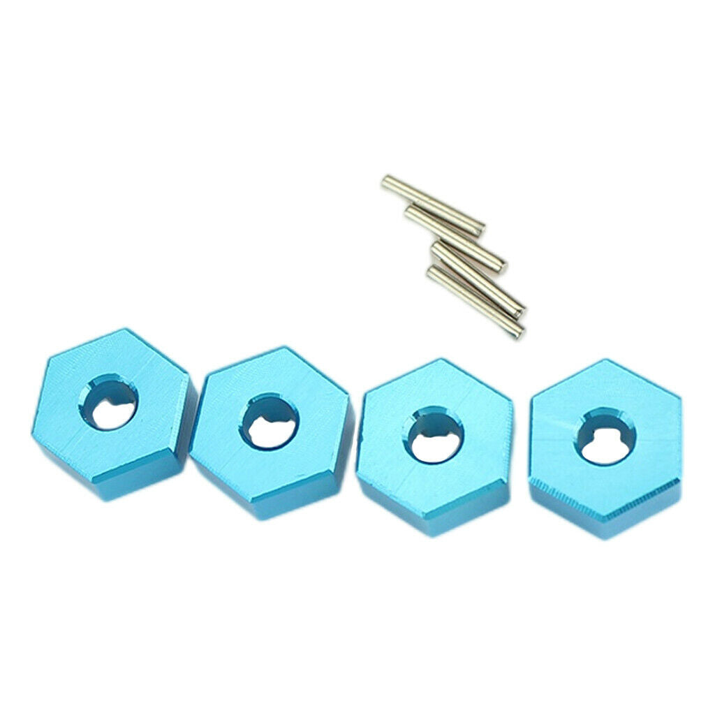Alloy Wheel Hub Hex Drive Adapter For Wltoys 144001 124019 RC Buggy Cars Blue