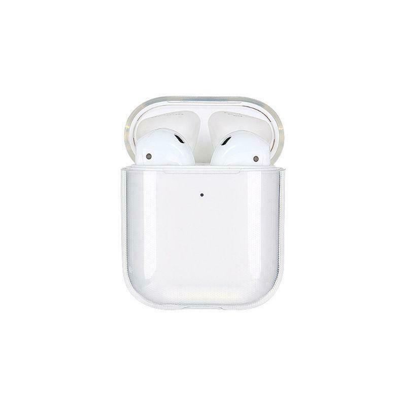 Soft TPU Transparent Cover Earphone Protective Case Clear Skin For AirPods 1/ 2