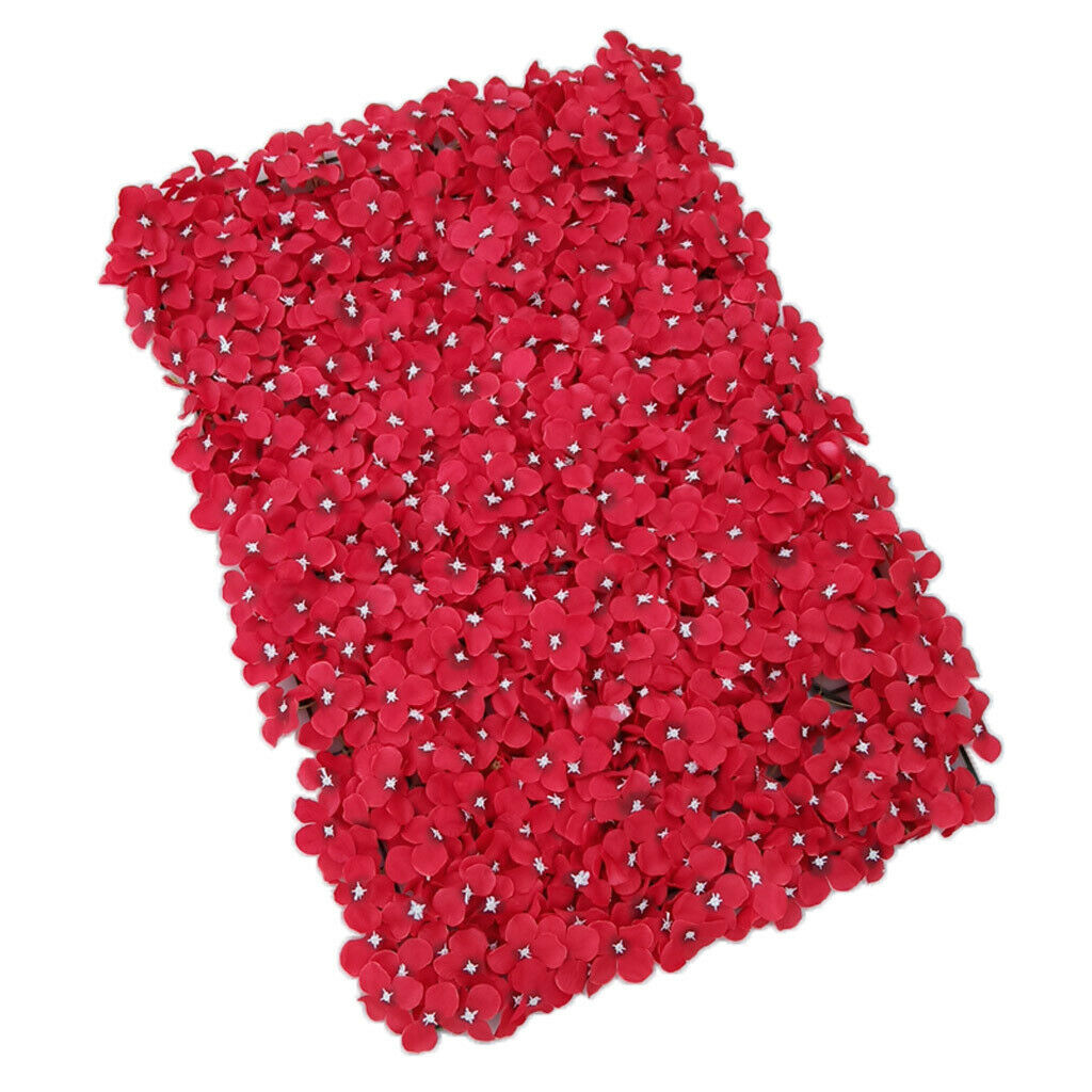 1 Piece Artificial Flower Wall Panels Wedding Venue Decor  Red