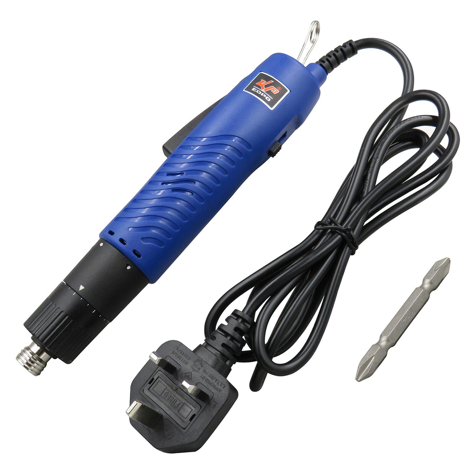 6.35mm 1/4 inch Electric Screwdriver UK Plug Adjustable Torque Speed 900rpm