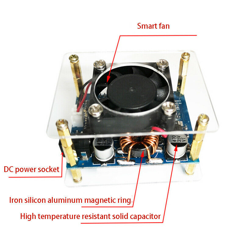 60W  Converter High-Power Adjustable Buck Power Supply Module LCD Display w D5D2