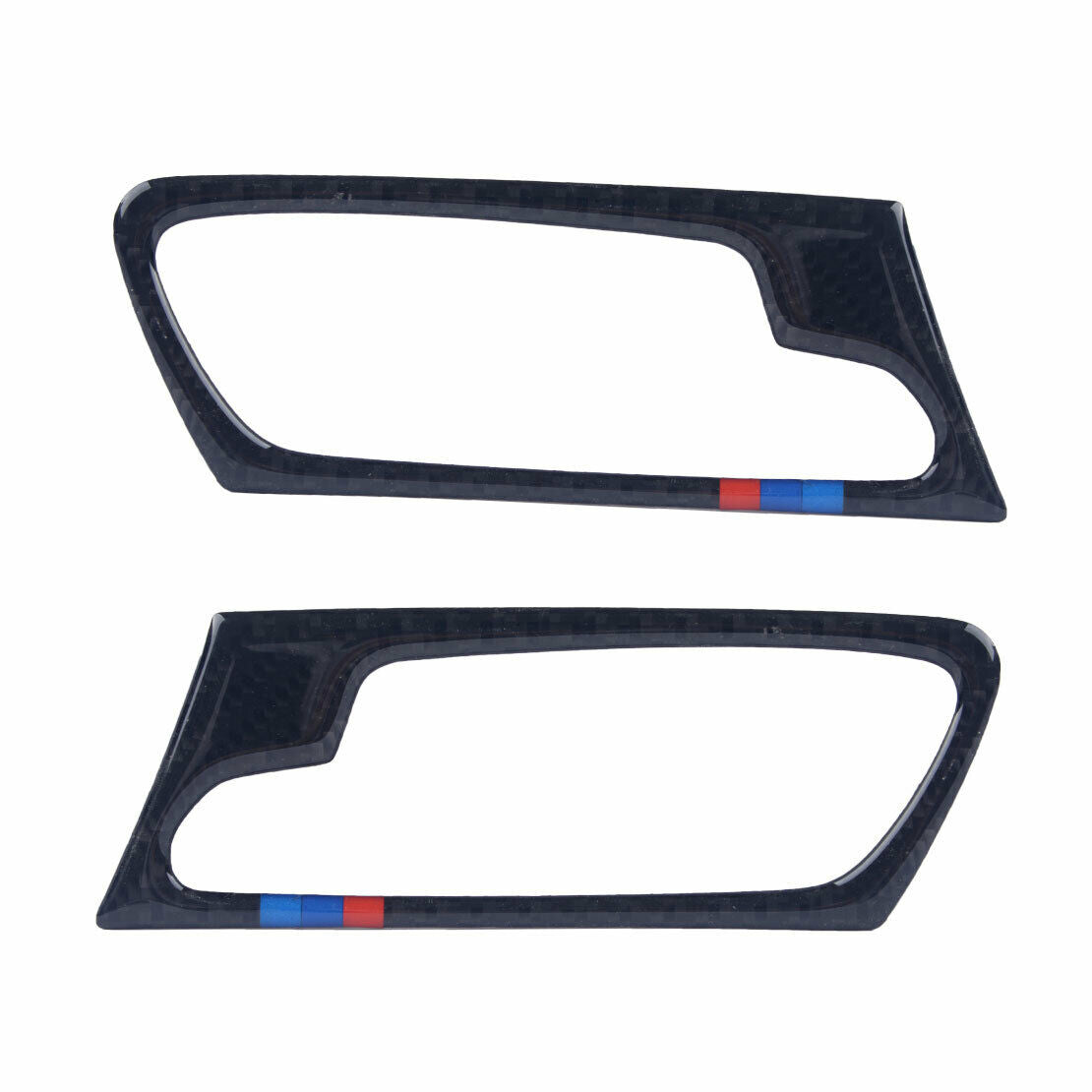fit for BMW X5 E70 2008-13 Carbon Fiber Interior Door Handle Frame Trim Cover as