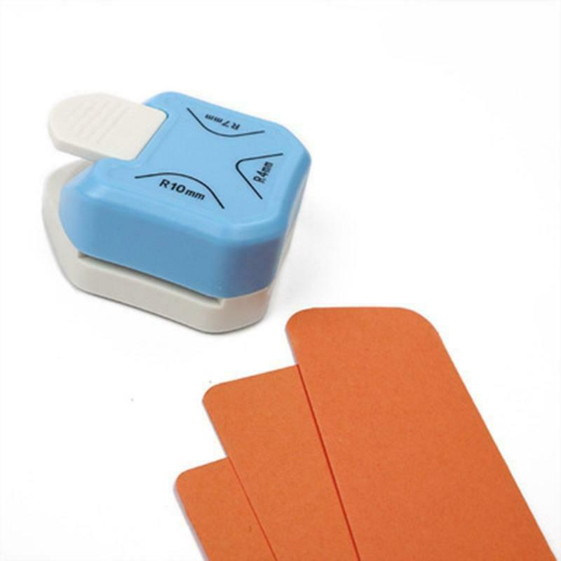 3 in 1 Corner Rounder Punch 4mm 7mm 10mm Craft Paper Cutter DIY Crafts