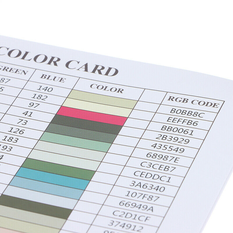 1 Pcs 5D Diamond Painting Tool DMC 447 Color Card Rhinestone Identification C Qx