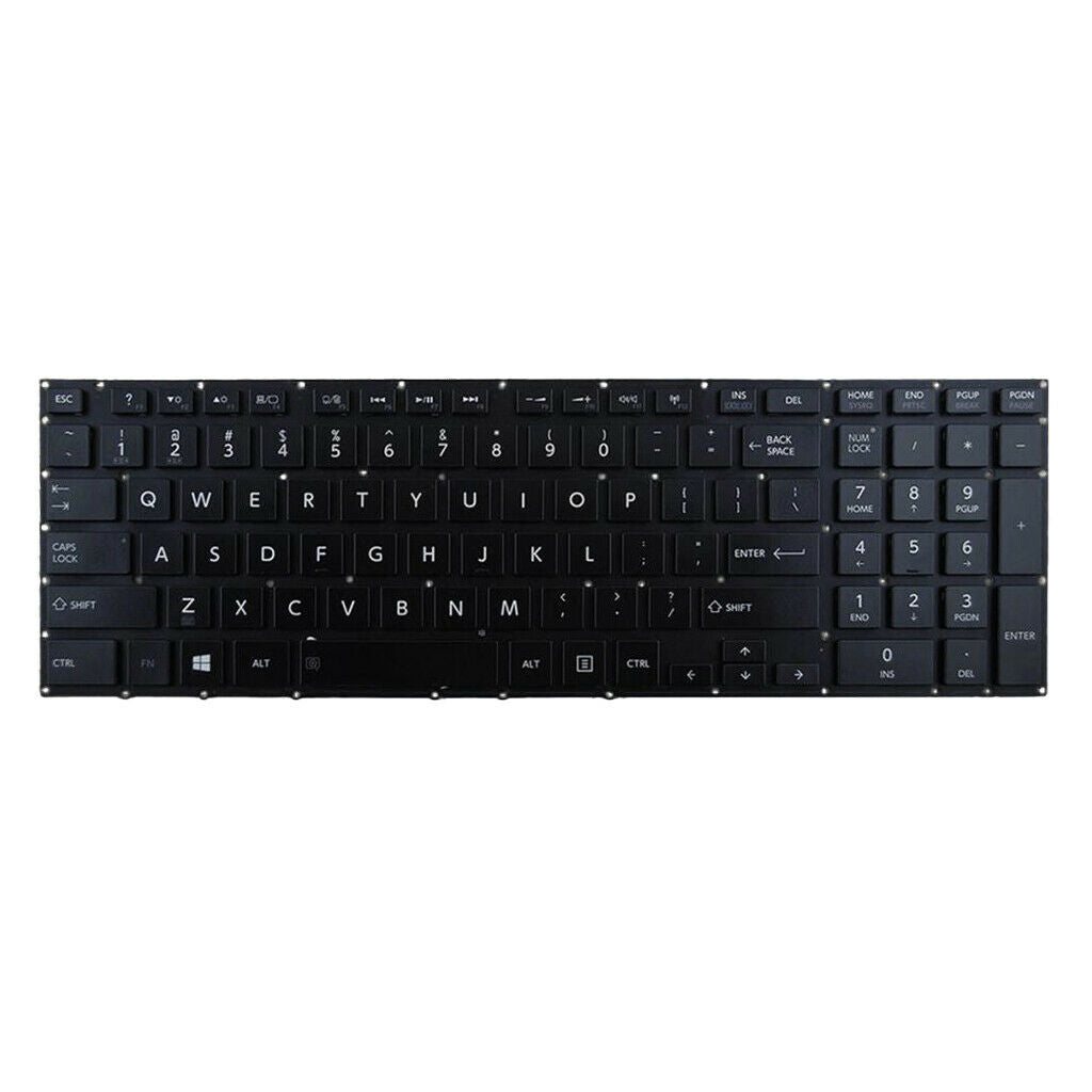 For   Satellite P50 P50t Laptop Keyboard US Backlit White Printing