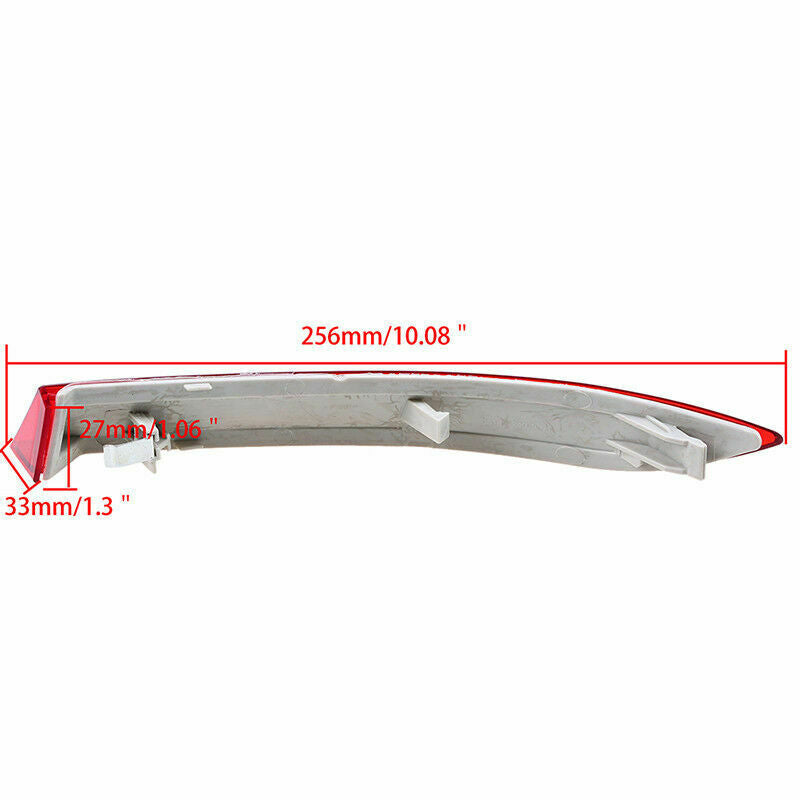 2PC Left&Right Side Red Rear Bumper Tail Reflector Light Lamp For BMW X5 E70 LCI