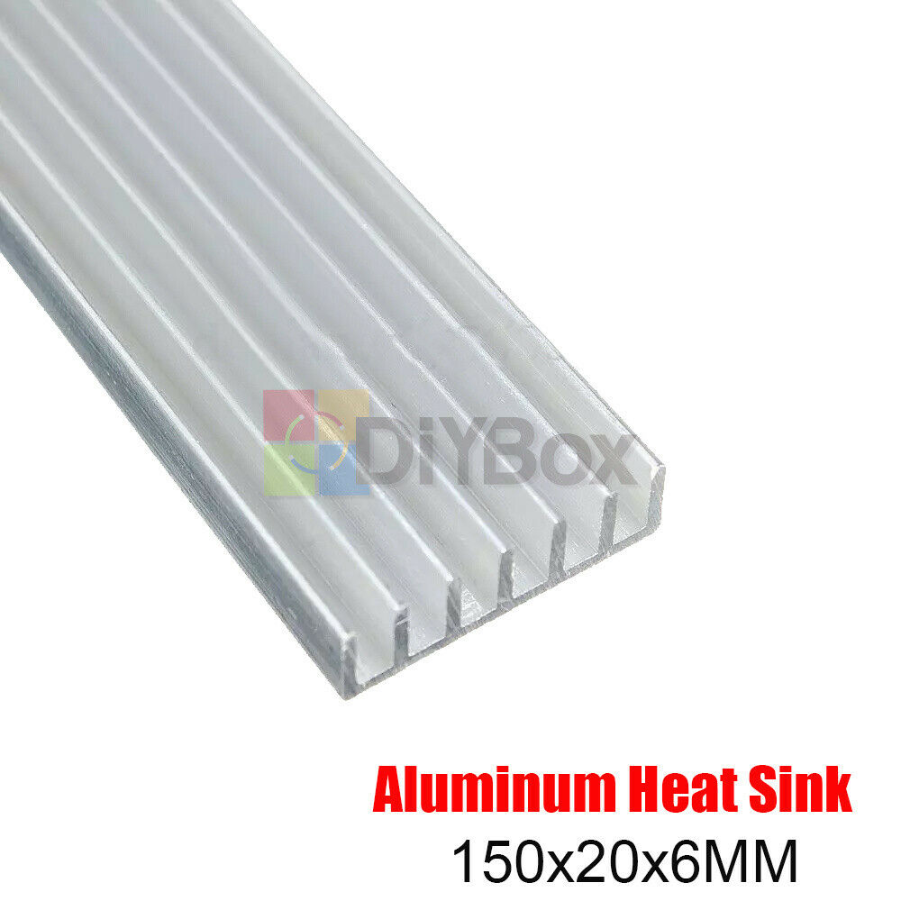 10PCS 150x20x6mm Long Heatsink Aluminum Heat Sink for LED Power Amplifier Board