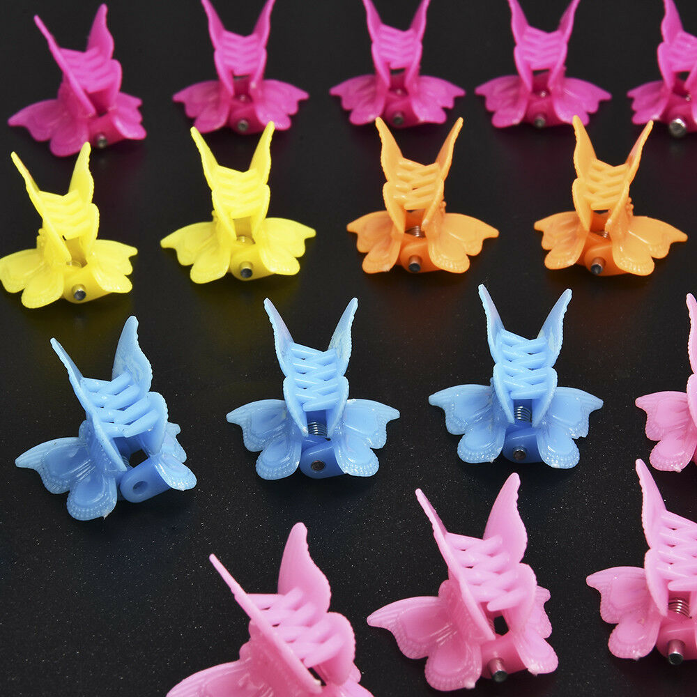 20pcs Butterfly Hair Clips Mini Hairpin for Kids Women Girls Cartoon Claw Clips