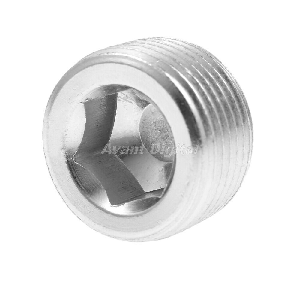 10Pcs 3/8" NPT Male Countersunk Iron Internal Hexagonal Thread Socket Pipe Plug
