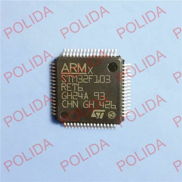 5PCS MCU ARM IC ST LQFP-64 STM32F103RET6 STM32F103RET6TR