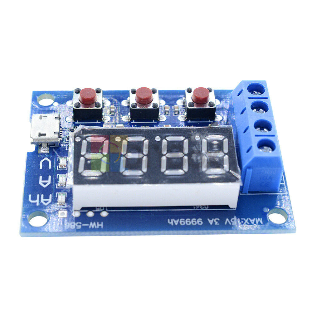 5Pcs 18650 Li-ion Lead-acid Battery Capacity Meter Discharge Tester Analyzer 3A