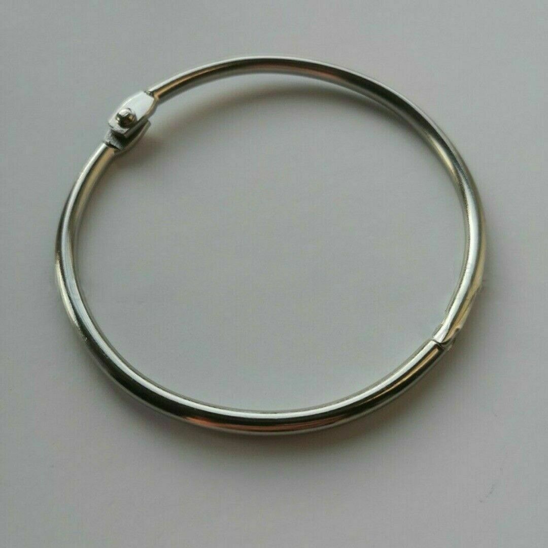 Extra Large Hinged Keyring Keyfob Split Ring Key Ring Jailers Fob 76mm Diameter