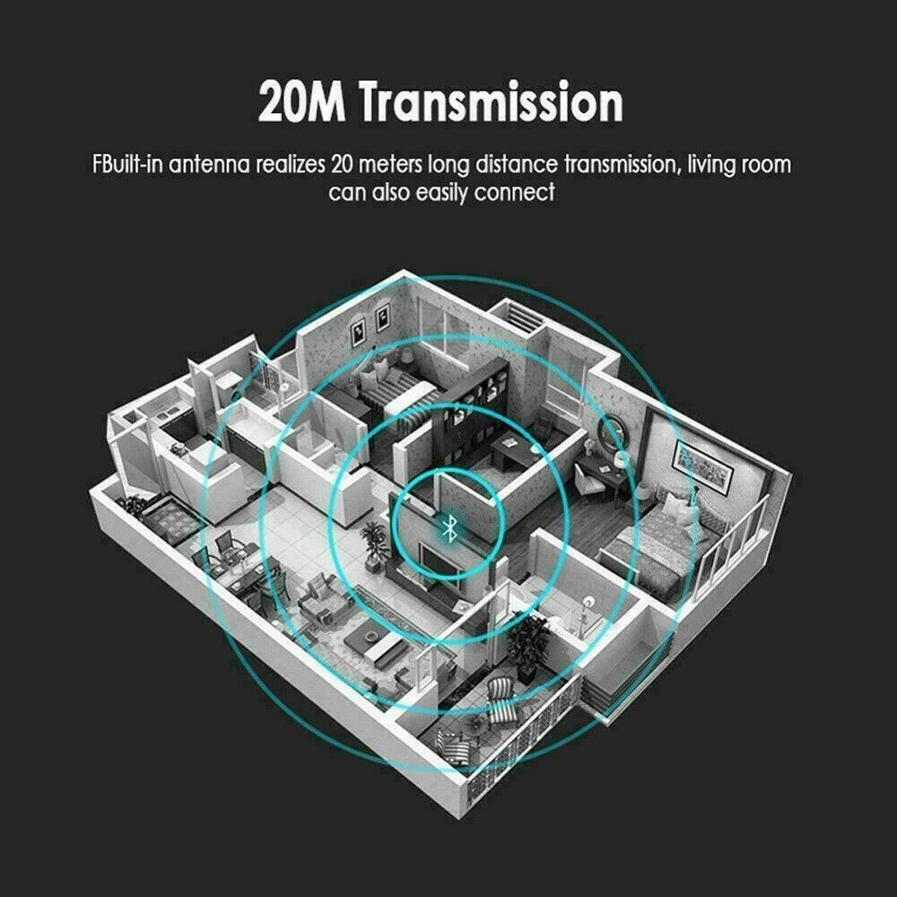 USB Wireless Bluetooth 5.0 Adapter Dongle Stereo Receiver Audio For PC Laptop TV