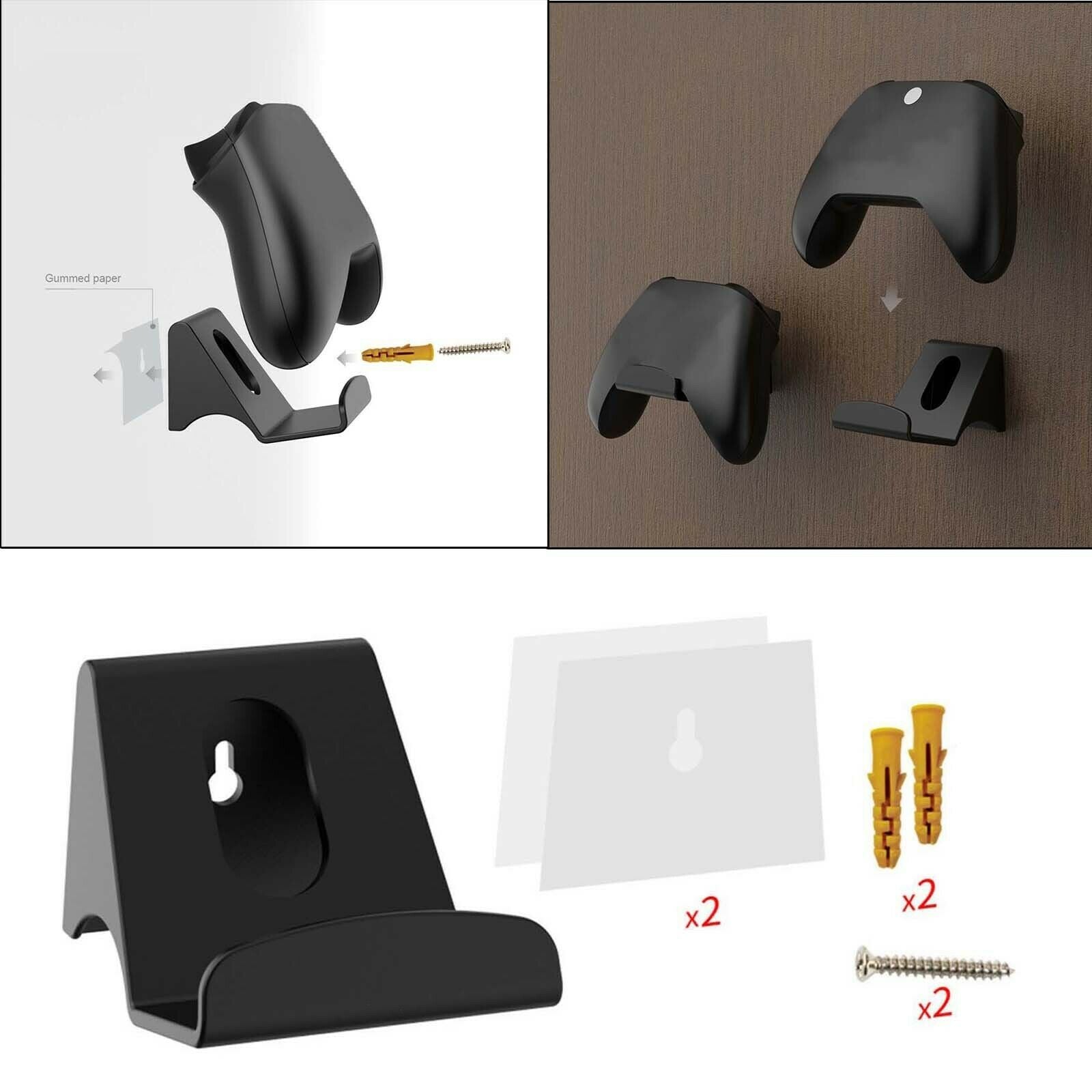 Hanging Game Handle Hook Wireless Handle Organizer for PS4 for PS5 Black