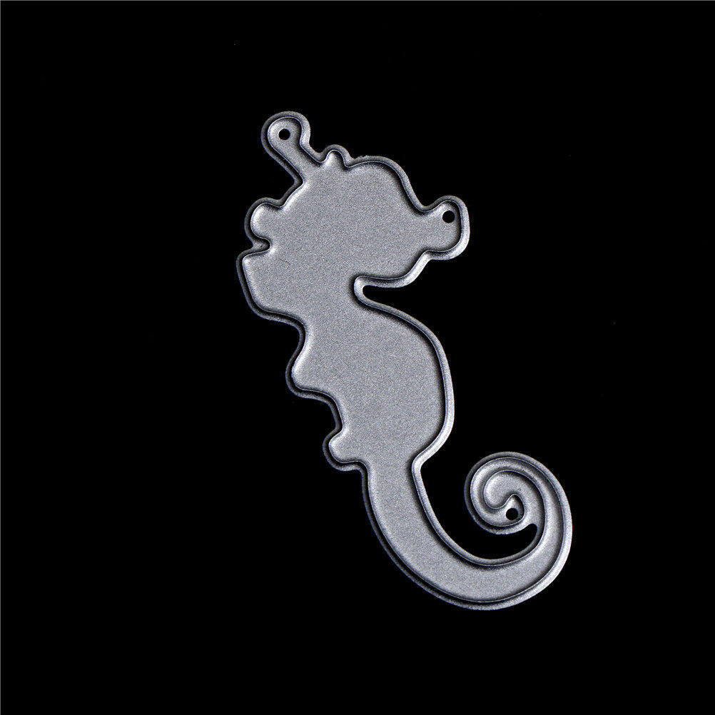 3Pcs Crab Shrimp Seahorse scrapbooking photo album Metal Stencil cutting .l8