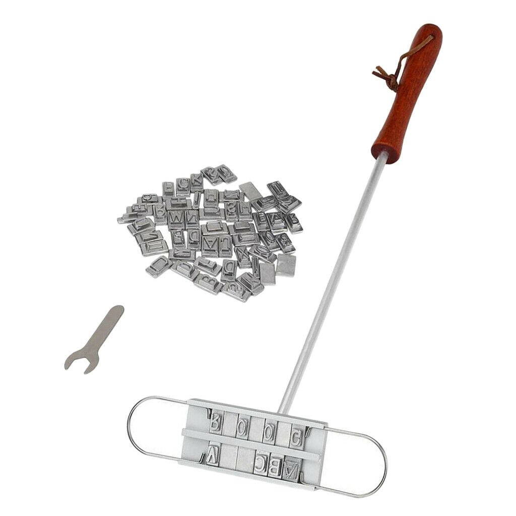 Custom BBQ Branding Metal - Set Of 55 Letters Stamps Garden Brand Meat Beef