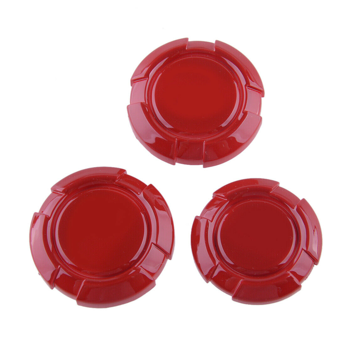 3pcs Exterior Red Door Key Jack Cover Trim fit for Jeep Wrangler JL 2018-2021