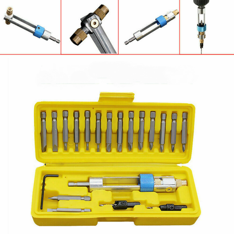 20Pcs High-Speed Steel Drill Bit Set Wind Screwdriver Dual-Use Multifunction