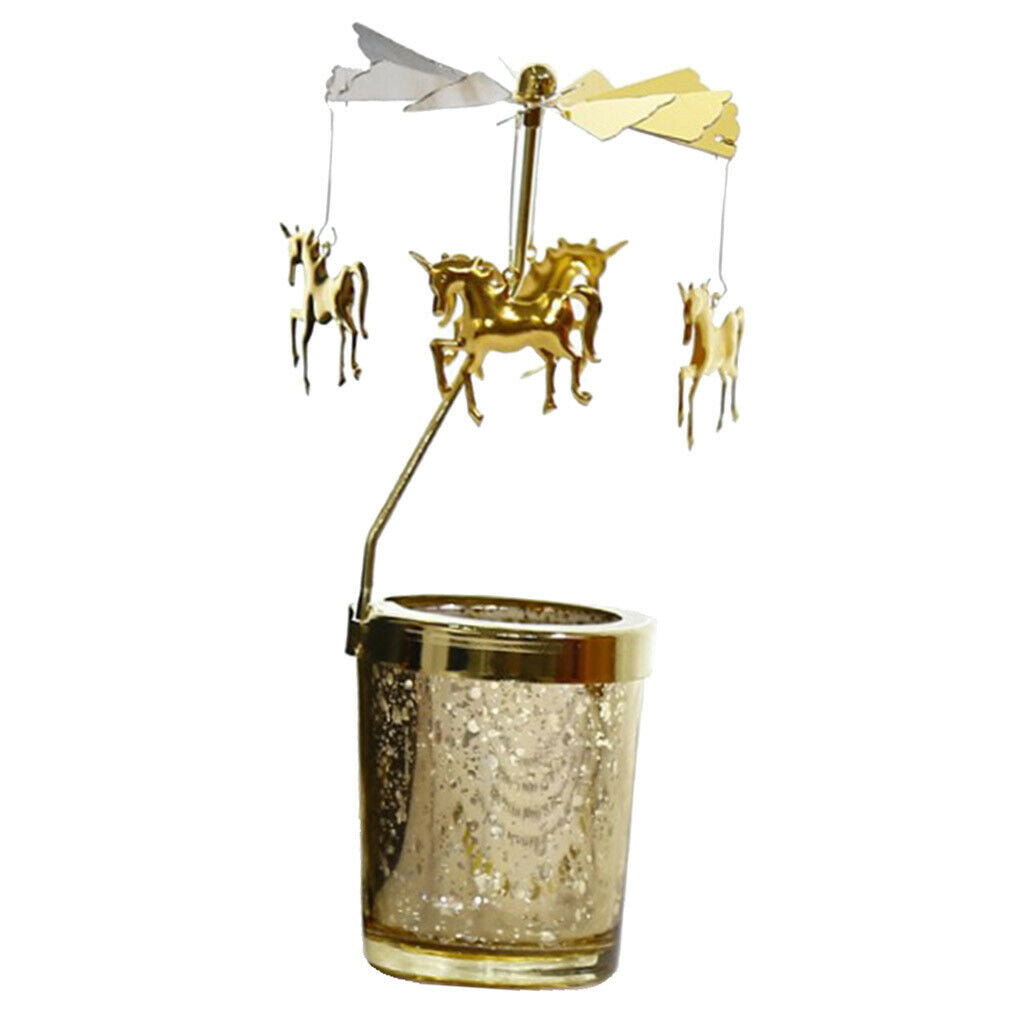 2 Pieces Rotating Metal Candle Holder Elf Candlestick DIY New Year Gifts