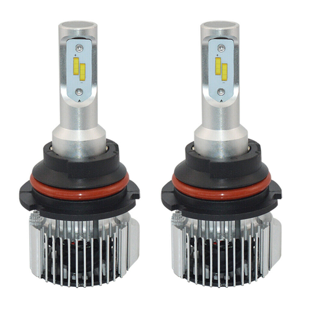 2 Pieces 9004 HB1 LED Fog Light Dual Hi/Lo Beam Bulbs Kit - 6000K Pure White