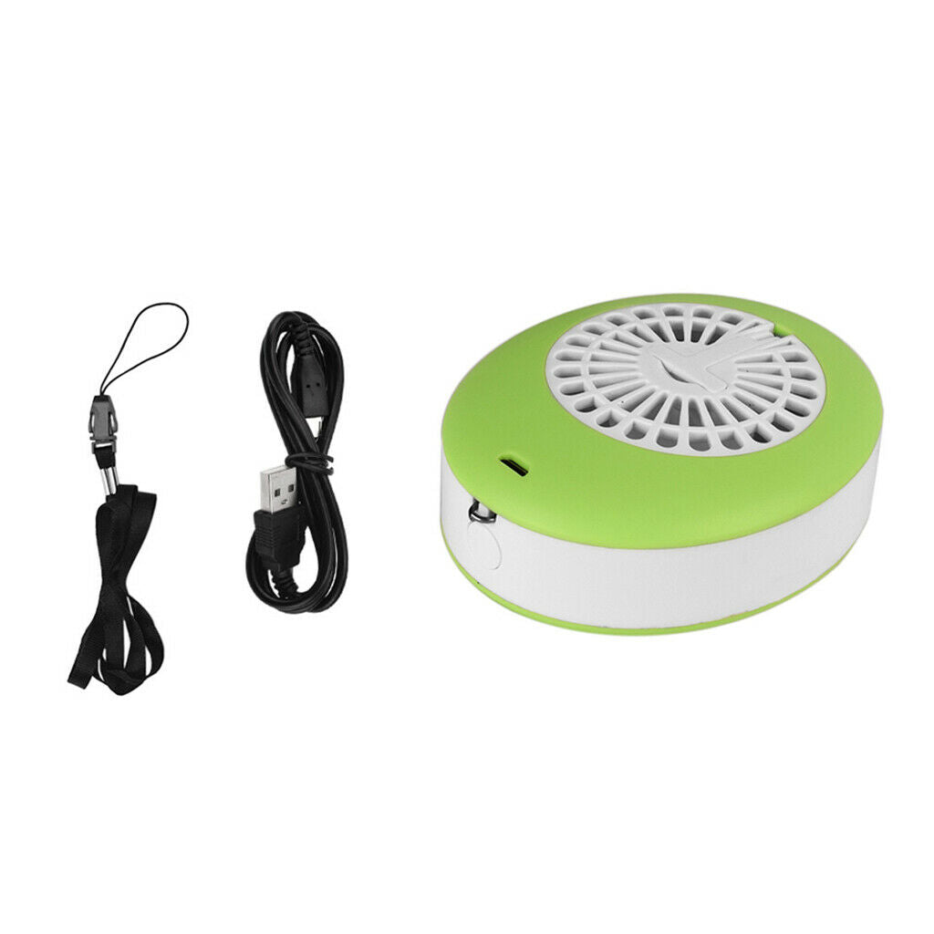 Mini Eyelashes Dryer Electric Air Conditioning Fan Nail Blower w/ Mirror Green