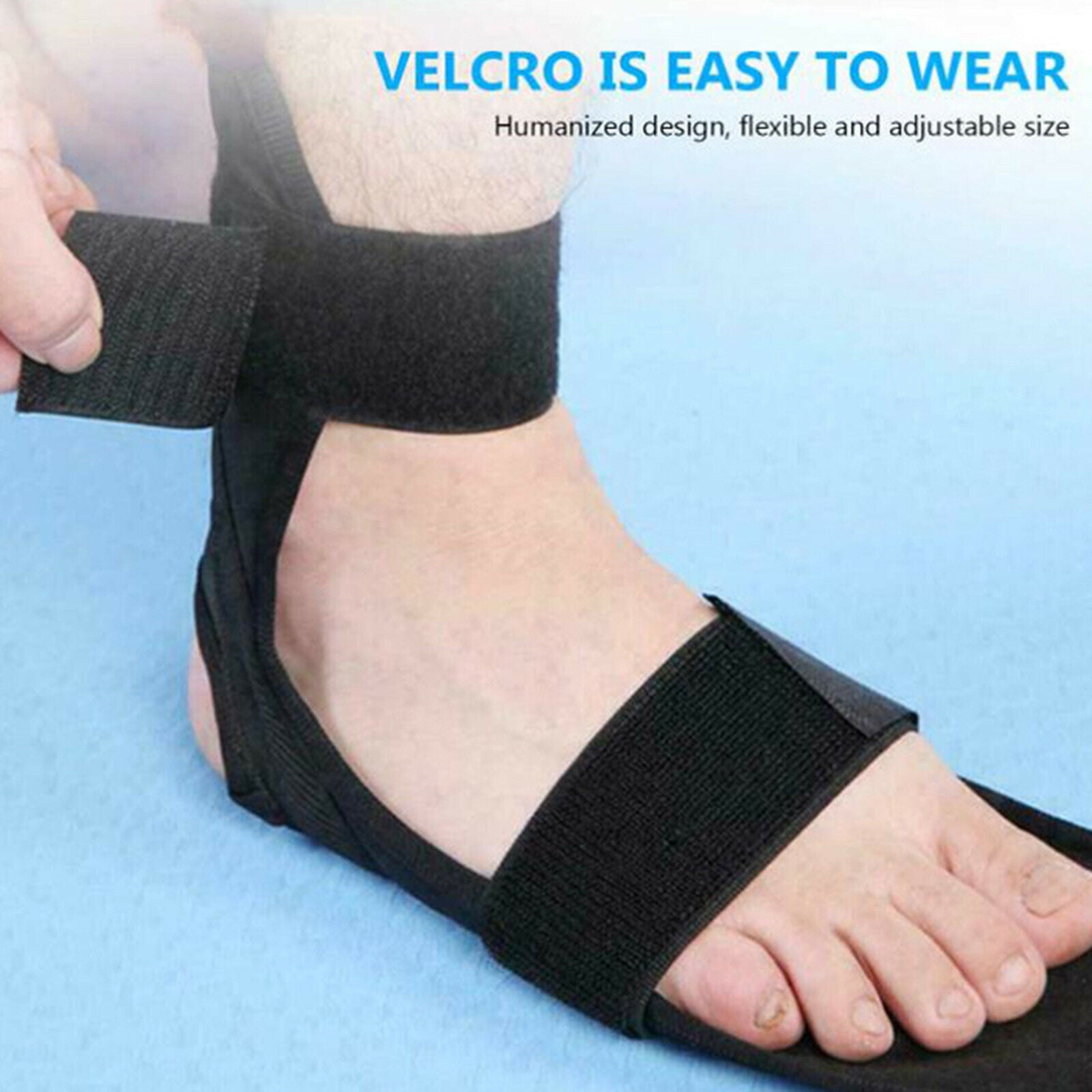 Stretch Strap & Foot Stretcher Set Yoga Stretching Nonelastic for Pilates