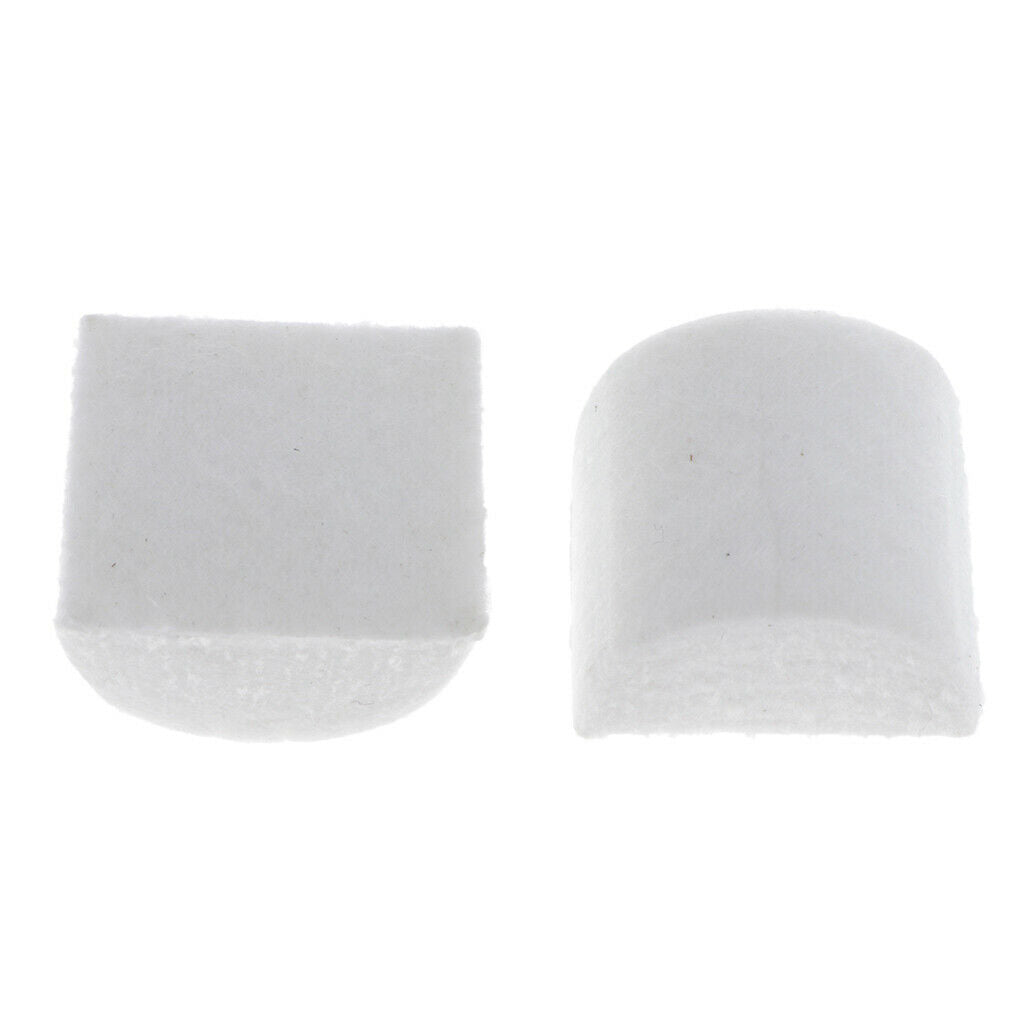 Set of 2 Wool Felt Dampening Pad Dampers Drums Beater Heads Instrument