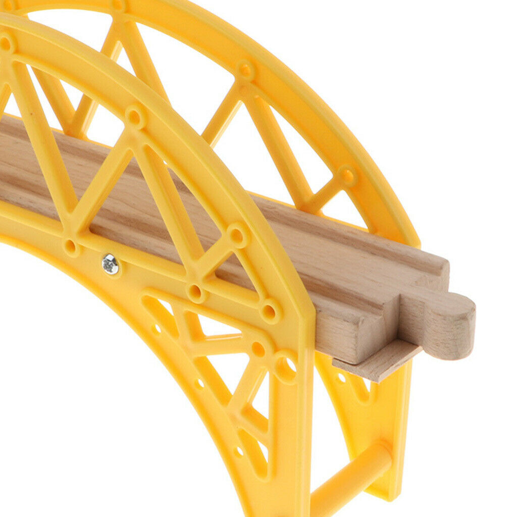 Wooden Train Track Set, Wooden Railway,  Bridge, Viaduct Bridge, Cross Track,