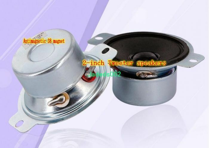 2pcs 2"inch tweeter 8ohm 8Ω 10W Anti-magnetic Speaker loudspeaker Home Audio