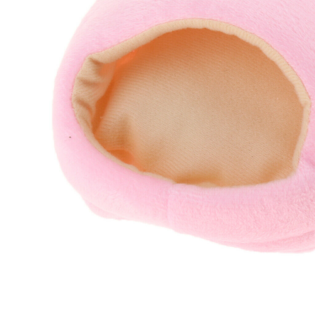 2pcs Hamster Puppy Cozy Sleeping Bag Small Pet Cave Half Covered Slipper Shape