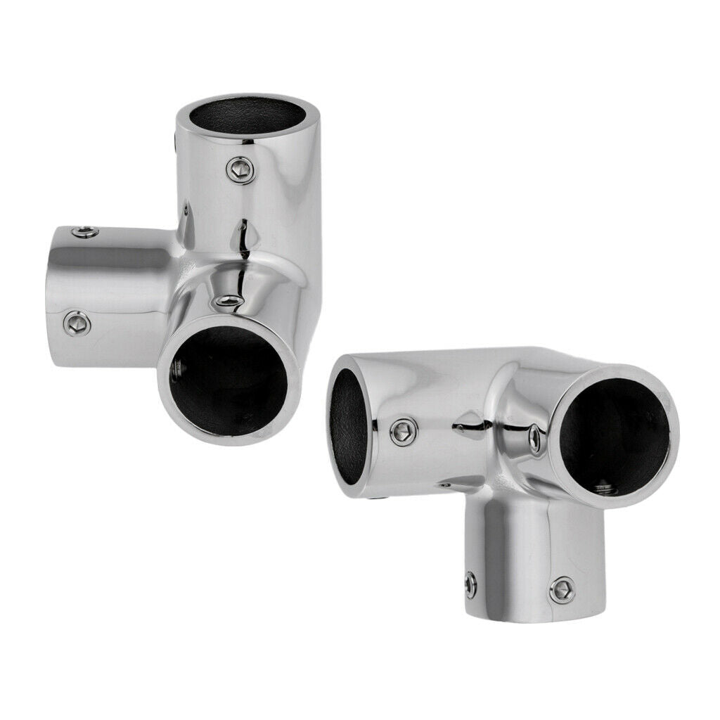 2Pcs / Set 1 "25mm 3 Way Corner Hand Elbow Hand Boat Fitting Hardware