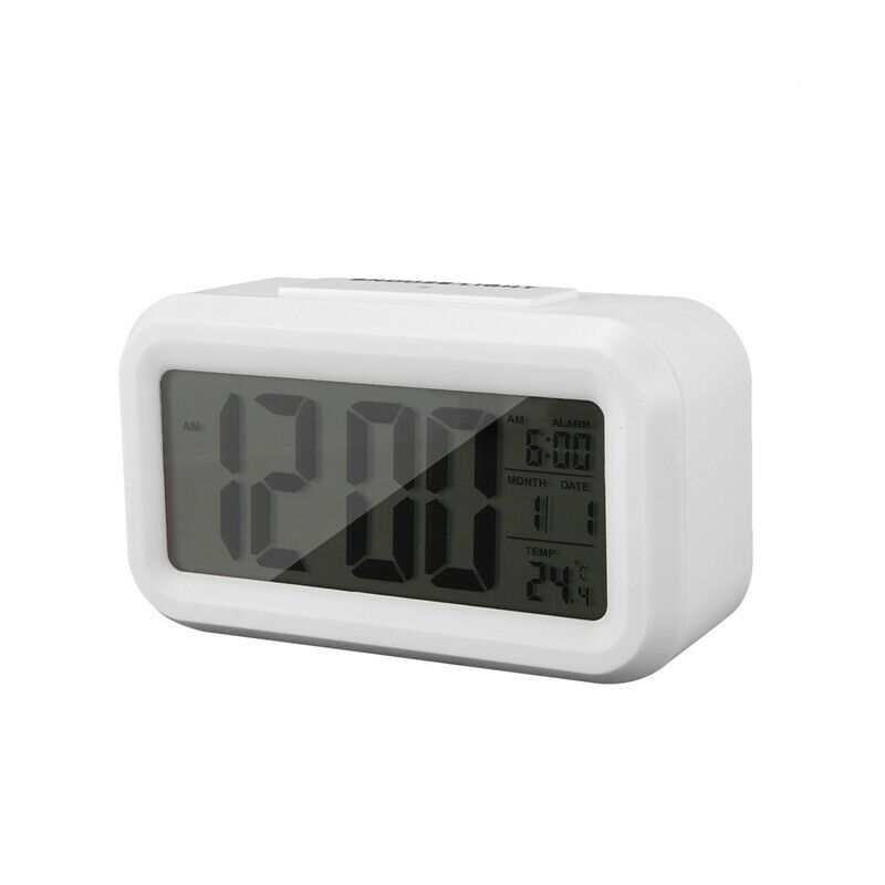 4X(Temperature Digital Clock, Lazy Snooze Alarm Clock, Mute Backlit ElectroJ7F5)