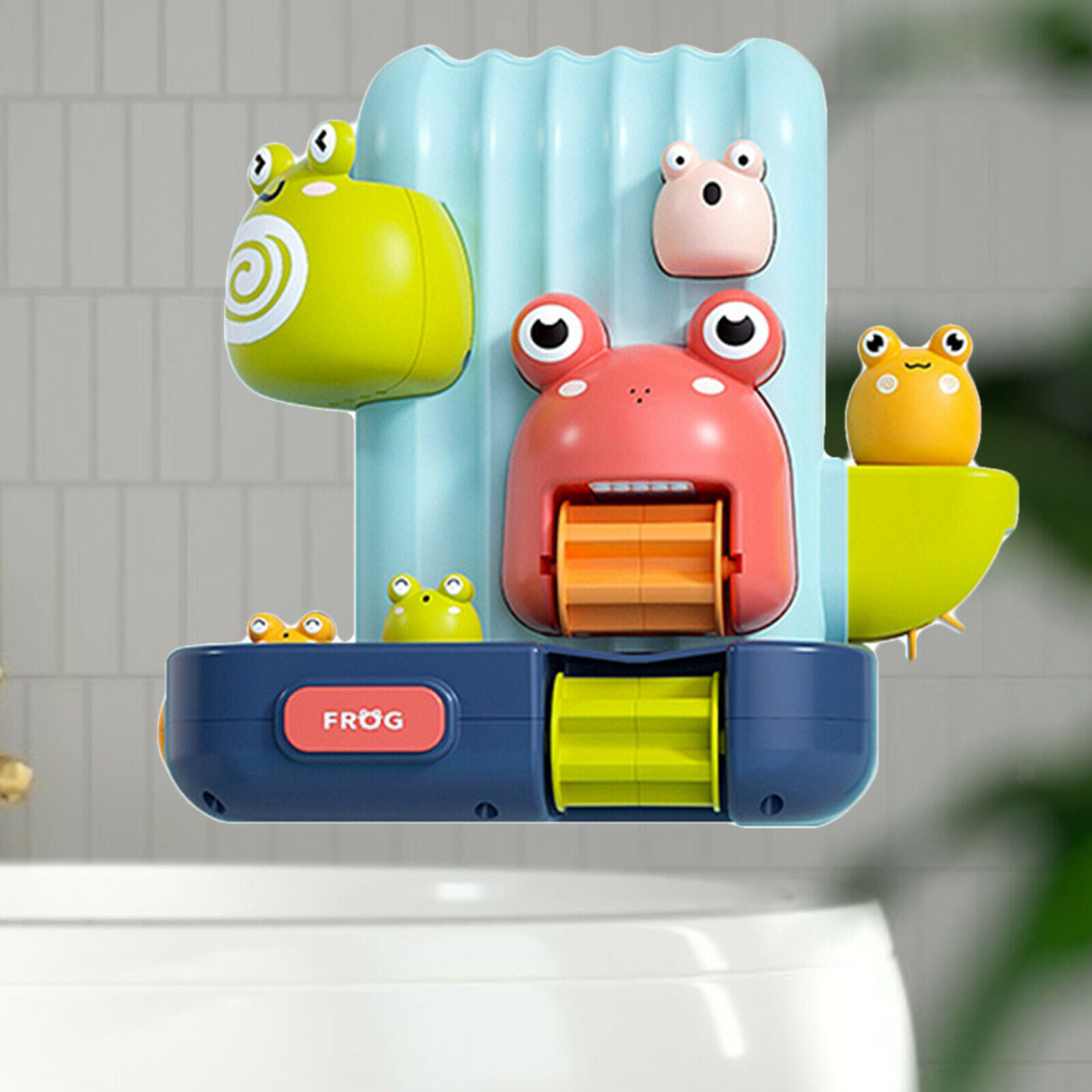 Cartoon Frog Waterwheel Shower Bathtub Pool Water Play Bath Toys for Baby