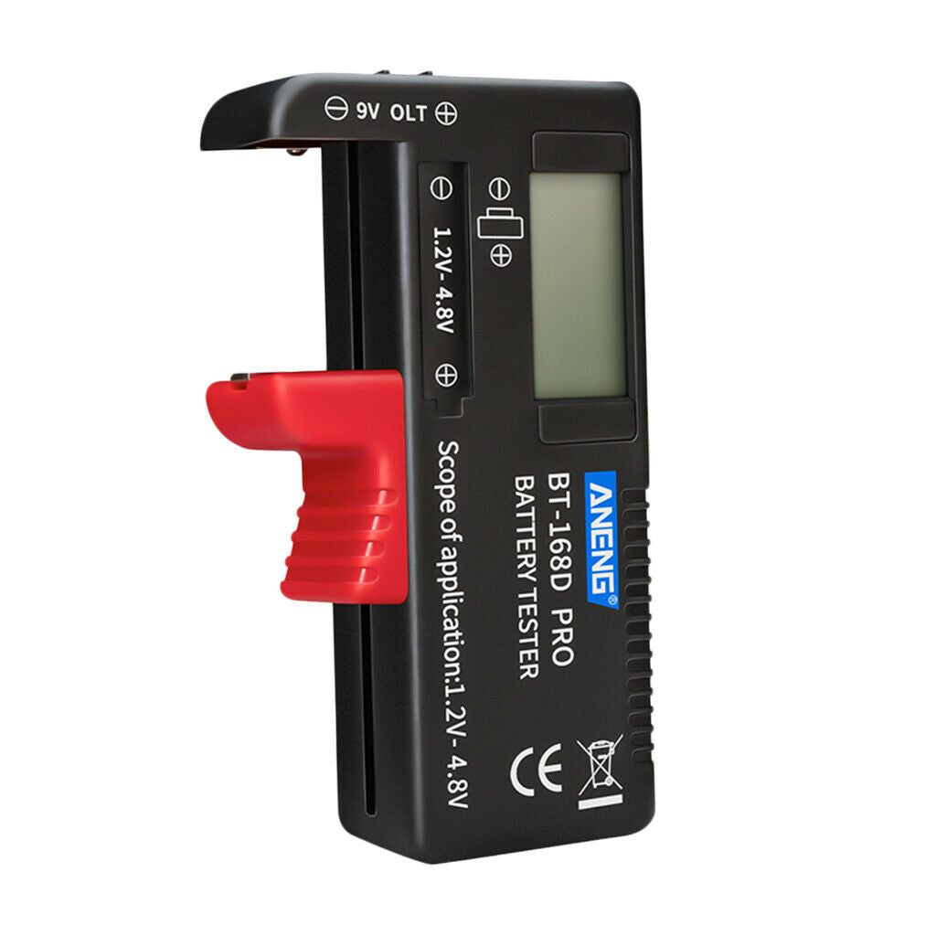 Instant Digital Battery Capacity Tester Easy to Read for D C AA AAA Button