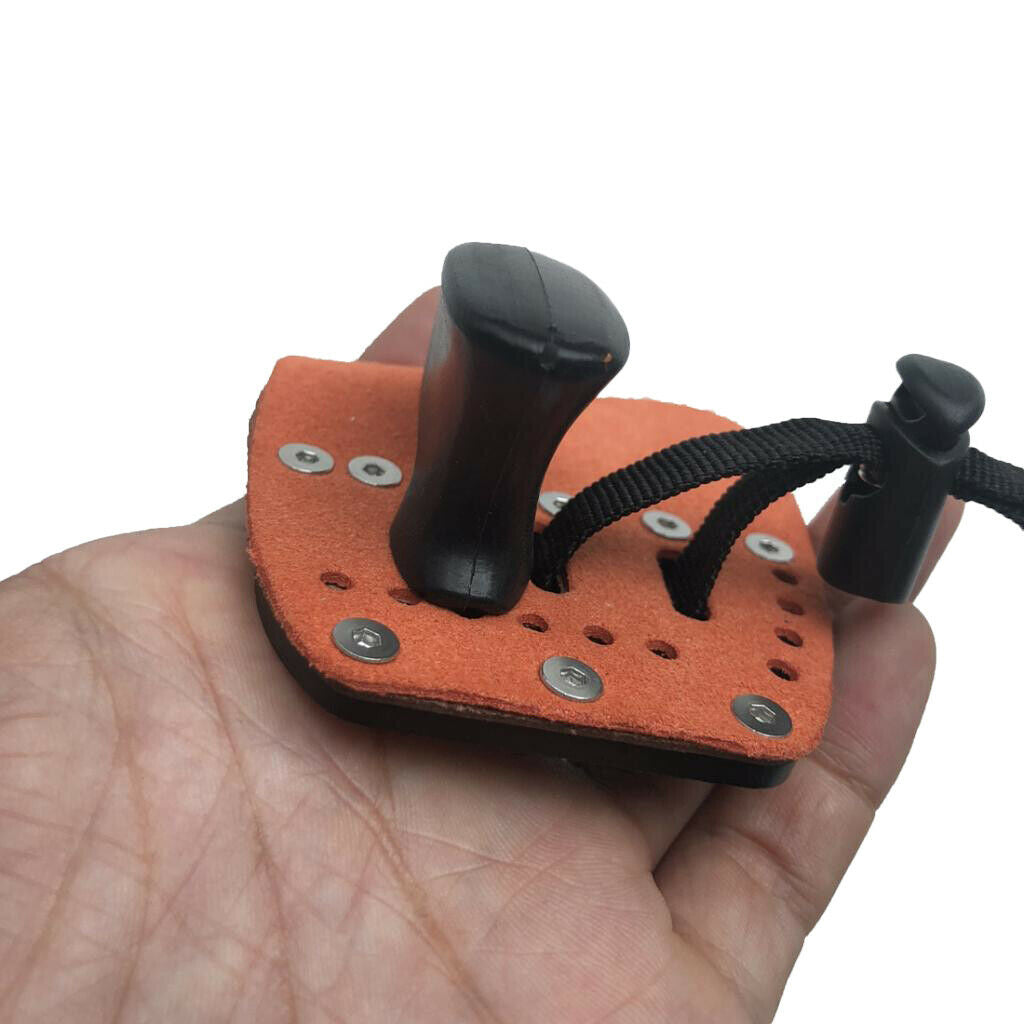 Archery Bow Finger Tab Protector for Recurve Bow Left or Right Handed Black