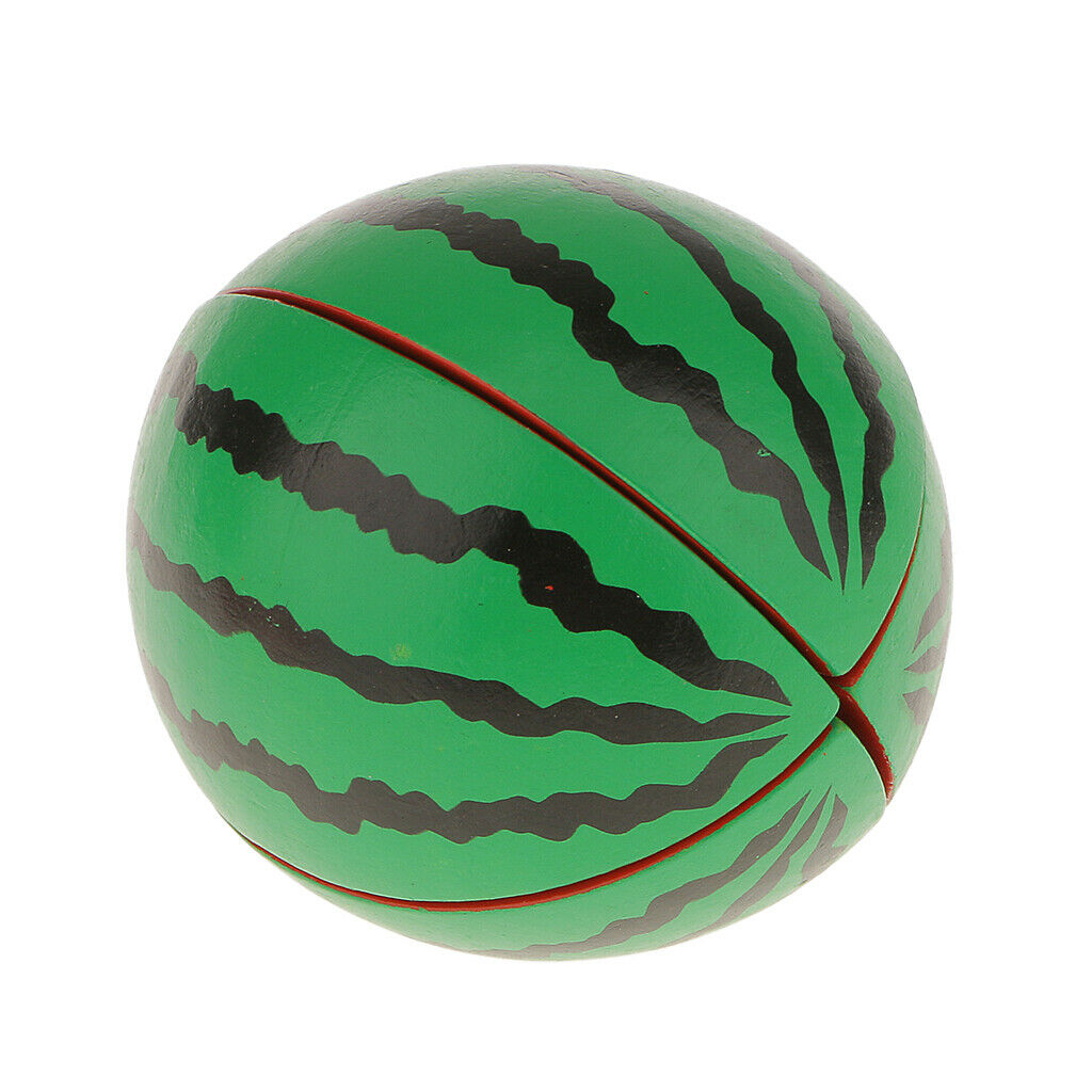 Wooden   Magnetic   Connected   Watermelon   Kids   Cutting   Food   Pretend