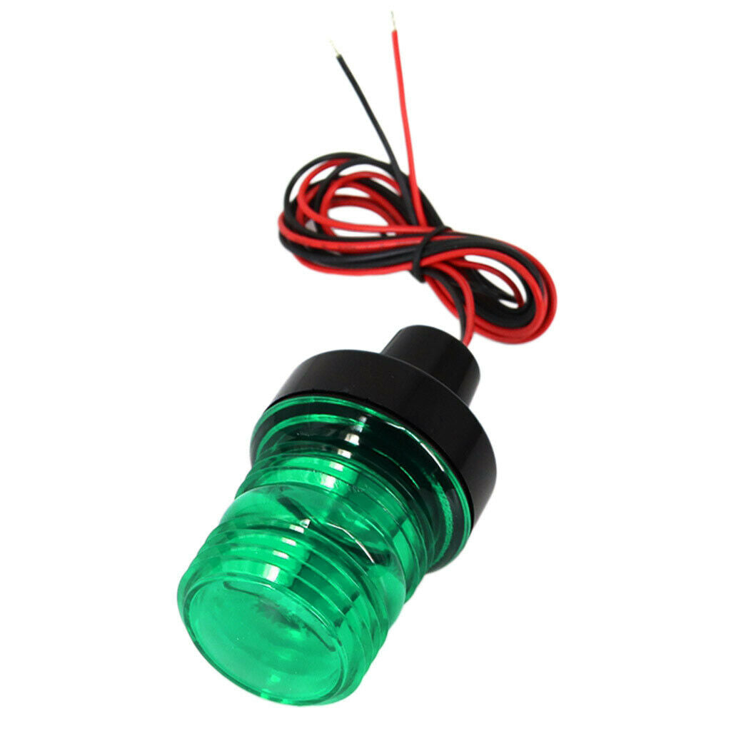 Waterproof Boat LED Navigation 12V/24V Green 360 Anchor Bow Warning Light