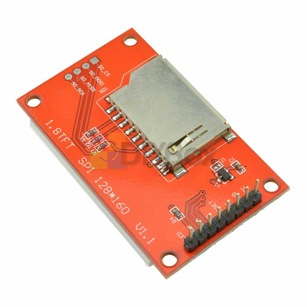 5PCS 1.8inch LCD Display 128x160 TFT SPI SD Card Module AVR PIC ARM STM32 ST7735