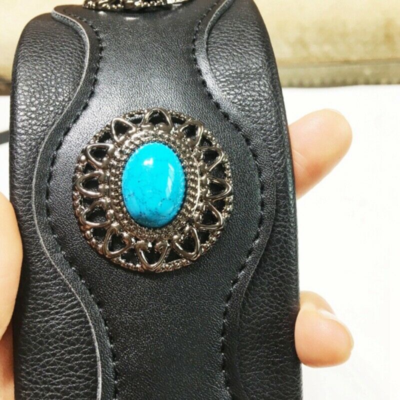 Guitar Strap Ethnic Style Leather Adjustable Acoustic Electric Bass Strap GuF3H4