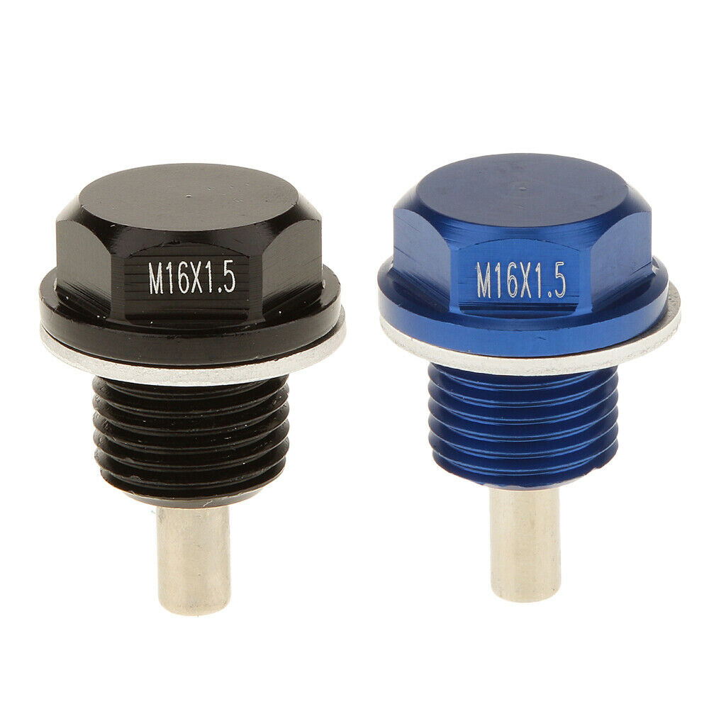 MagiDeal M16X1.5 Anodized Engine Oil Pan Drain  Plug For   2 Colors
