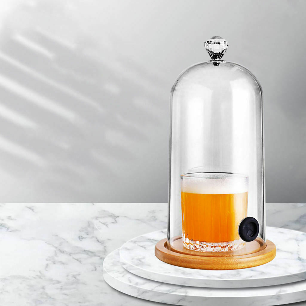 Plastic Smoke Hood Smoke Infuser for Cocktail Dish Cover Easy Clean Bar